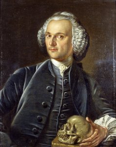 Portræt af Dr. William Barrett af Jan van Rymsdyk