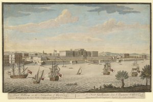Fort William i Kongeriget Bengal, der tilhører East India Company of England af Jan van Ryne