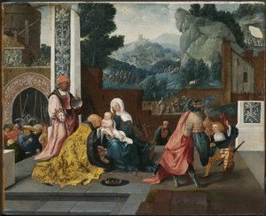 Tilbedelse af Magi, ca. 1519 af Jan van Scorel