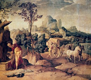 Apostlen Filip døber eunukken, 1500-tallet.