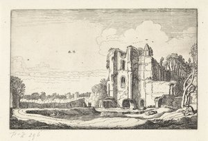 Ruinerne af Brederode kasteel Slot Landskaber (serietitel) Amenissimae aliquot requculae (serietitel) af Jan van de Velde (II)