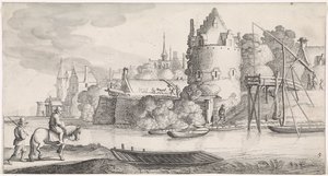 By ved en flod Behagelige landskaber og underholdende digte (serietitel) af Jan van de Velde (II)