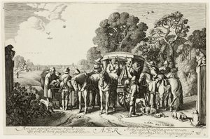 Luft, planche to fra De fire elementer af Jan van de Velde II
