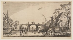 December, fra Årets tolv måneder af Jan van de Velde II
