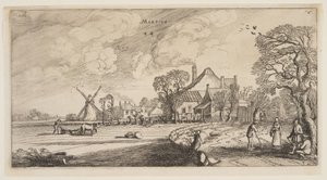 Marts, fra Årets tolv måneder af Jan van de Velde II