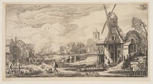 November, fra Årets tolv måneder af Jan van de Velde II