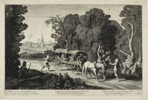 Røvere angriber en træner af Jan van de Velde II