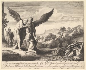 Tobias velsignet af blinde Tobit, 1620-41. af Jan van de Velde II