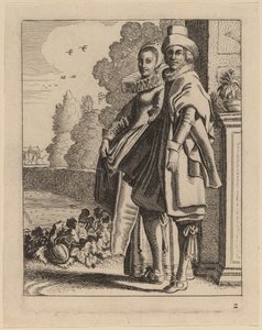 To Figurer i Kostume af Jan van de Velde II