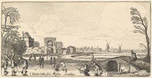 Vinterlandskab af Jan van de Velde II