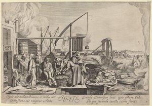 Ignis (ild) af Jan van de Velde II, after Willem Buytewech