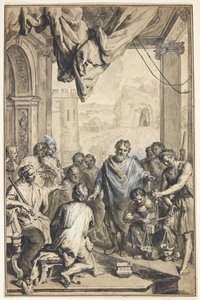 Antik scene(?) af Jan van den Hoecke