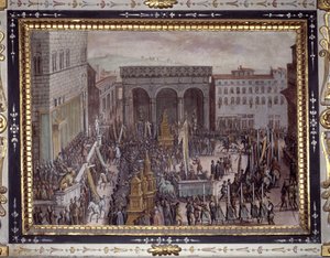 Fejringen af ​​smiger i Firenze af Jan van der Straet