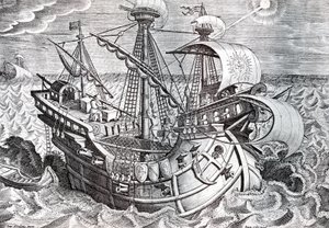 Navigation af Jan van der (1523 1605) Straet
