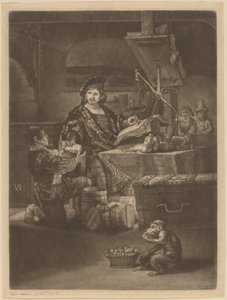 Jan Uytenbogaert af Jan van der Bruggen after Rembrandt van Rijn