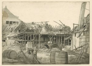 Rester af et udbrændt lager af Jan van der Heyden