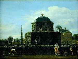 Bosch-husets pavillon, bolig for vogteren i Gravenhage by af Jan van der Heyden