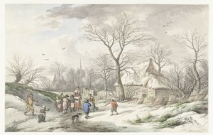 Vinter: Samling til fastelavn af Jan van der Meer (II)