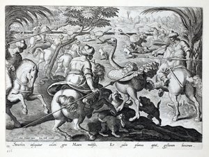 Moors on Horseback Jagt strudse, plade 62, illustration fra 