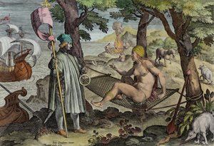 Vespucci Discovering America, plade 2 fra 