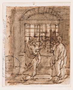 Sankt Peter i fængsel af Jan van der Straet, called Stradanus