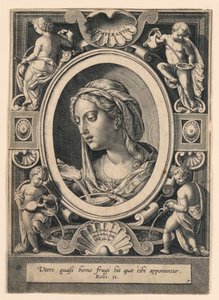 Temperance, plade 7 af "VII Virtutim...Imagines" af Jan van der Straet, called Stradanus
