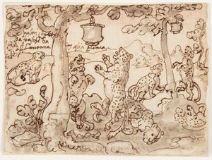 Panterfælden af Jan van der Straet, called Stradanus