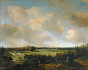 Vaskerskerne i Overveen, nær Haarlem ... af Jan van der the Elder Meer
