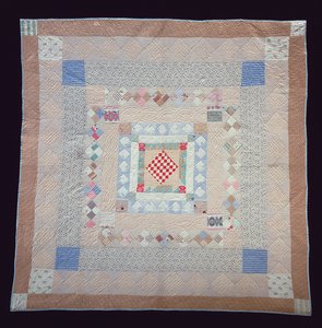 Patchwork quilt, ca. 1860 (tekstil) af Jane Pizar