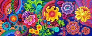 Blomstermønster, 2020 af Jane Tattersfield
