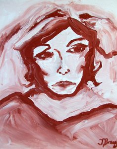 Miss Havisham, ca. 2000 (akryl på lærred) af Janel Bragg