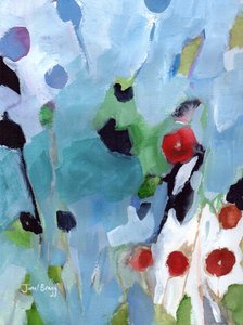 Rose Hips at Christmas I, ca. 2016 (vandmedie på papir)