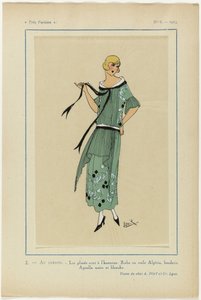 Meget parisisk, 1923, nr. 6: 2.- I HAVEN. / Plisser er i søgelyset... af Janik
