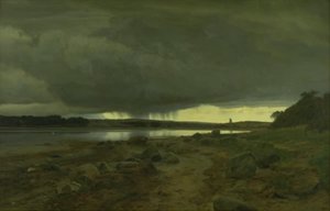 A Showery Landscape. Kalø Vig, Jutland
