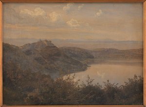 Udsigt mod Castel Gandolfo, Italien