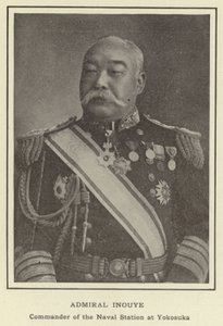 Admiral Inouye, kommandør for flådestationen i Yokosuka af Japanese Photographer