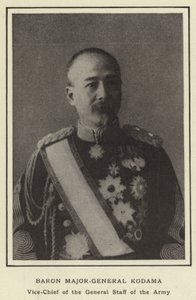 Baron generalmajor Kodama, vicechef for hærens generalstab af Japanese Photographer