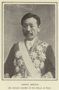 Grev Inouye, et fremtrædende medlem af House of Peers af Japanese Photographer
