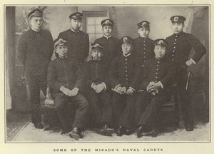 Nogle af Mikados Naval-kadetter af Japanese Photographer