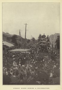 Gadebillede under en fest