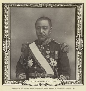 Viceadmiral Togo af Japanese Photographer