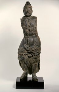 A Guardian King of the Four Corners, 1100-tallet (udskåret træ)
