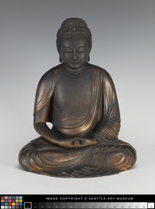 Amida Buddha på en Lotus Piedestal af Japanese School