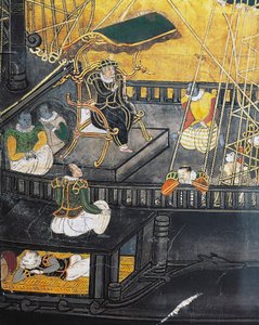 Portugisernes ankomst til Japan, skærm, Namban-kunst af Japanese School