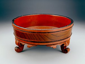 Håndvask brugt til en buddhistisk håndvask-ceremoni, 1345 eller 1406 (lakeret træ)