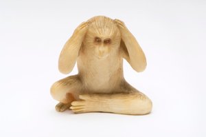Hør No Evil, en af de tre kloge aber af Japanese School