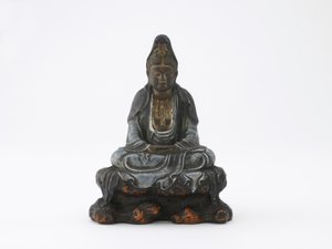 Billede af ryglæn d Kan-on, Ito, Itofu, Edo Perio d eller Meiji Ella (Cerami c) af Japanese School