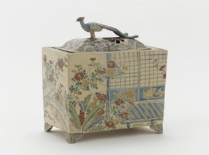Røgelsebrænder, Kyoto, Kyoto-fu, Edo-periode, senere halvdelen af det 18. århundrede eller begyndelsen af det 19. århundrede (keramik) af Japanese School