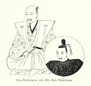 Oda-Nobunaga forslag til udgifter Nobutada Mura (Ityo) af Japanese School