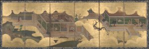 Scener fra fortællingen om Genji, 1625-60 af Japanese School